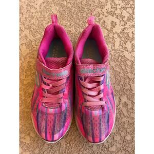 Skechers Pink Blue Jumpin Jams Dreamer Runner Sneakers Athletic Shoes Size 3